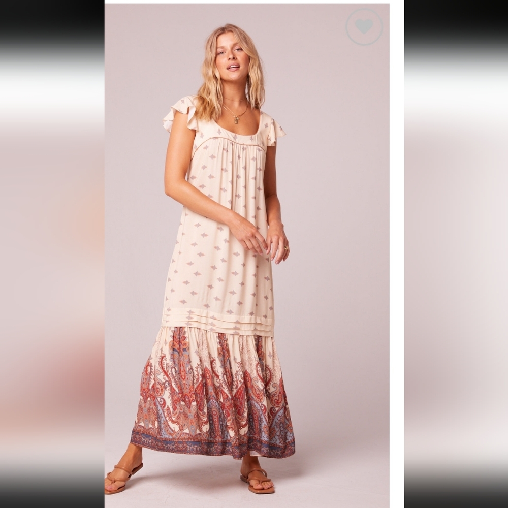 band-of-gypsies-cap-sleeve-maxi-dresses Cottage Core Victorian Style Y2K Vintage